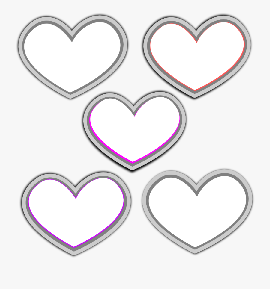 Hearts Black And White Clipart, Transparent Clipart