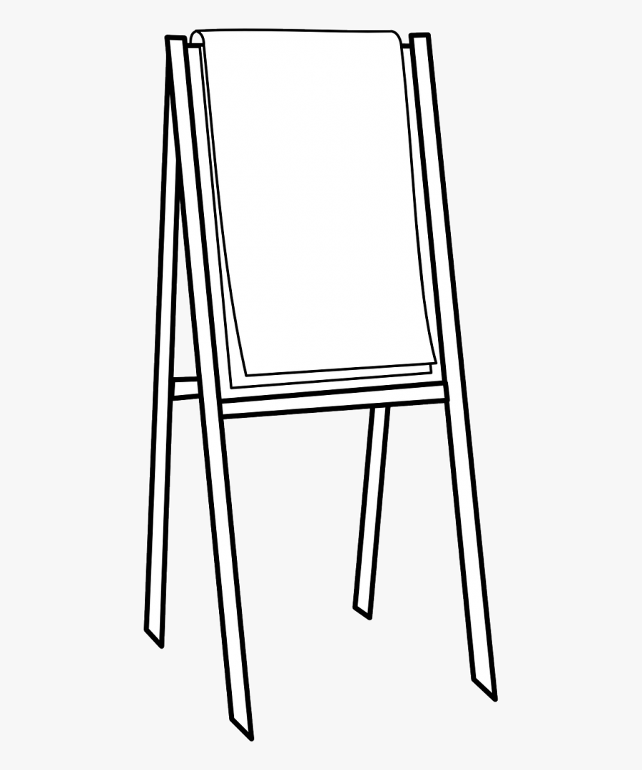 Clip Art Easel - Easel Black And White, Transparent Clipart