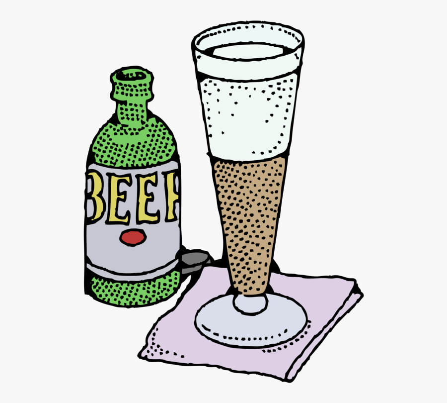 Artwork,tableware,line - Beer Clip Art, Transparent Clipart