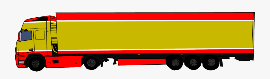 Collection Of Semi Truck Side View Clipart High Quality - Transparent Semi Truck Side, Transparent Clipart