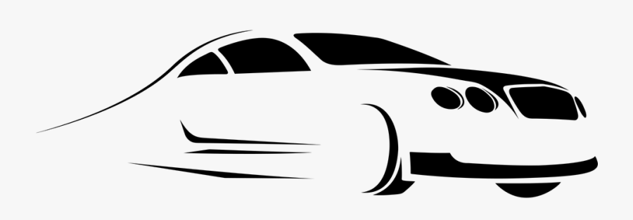 White Car Silhouette Png, Transparent Clipart