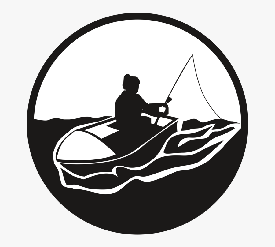 Silhouette,monochrome Photography,artwork - Silhouette Fishing Boat Clipart, Transparent Clipart