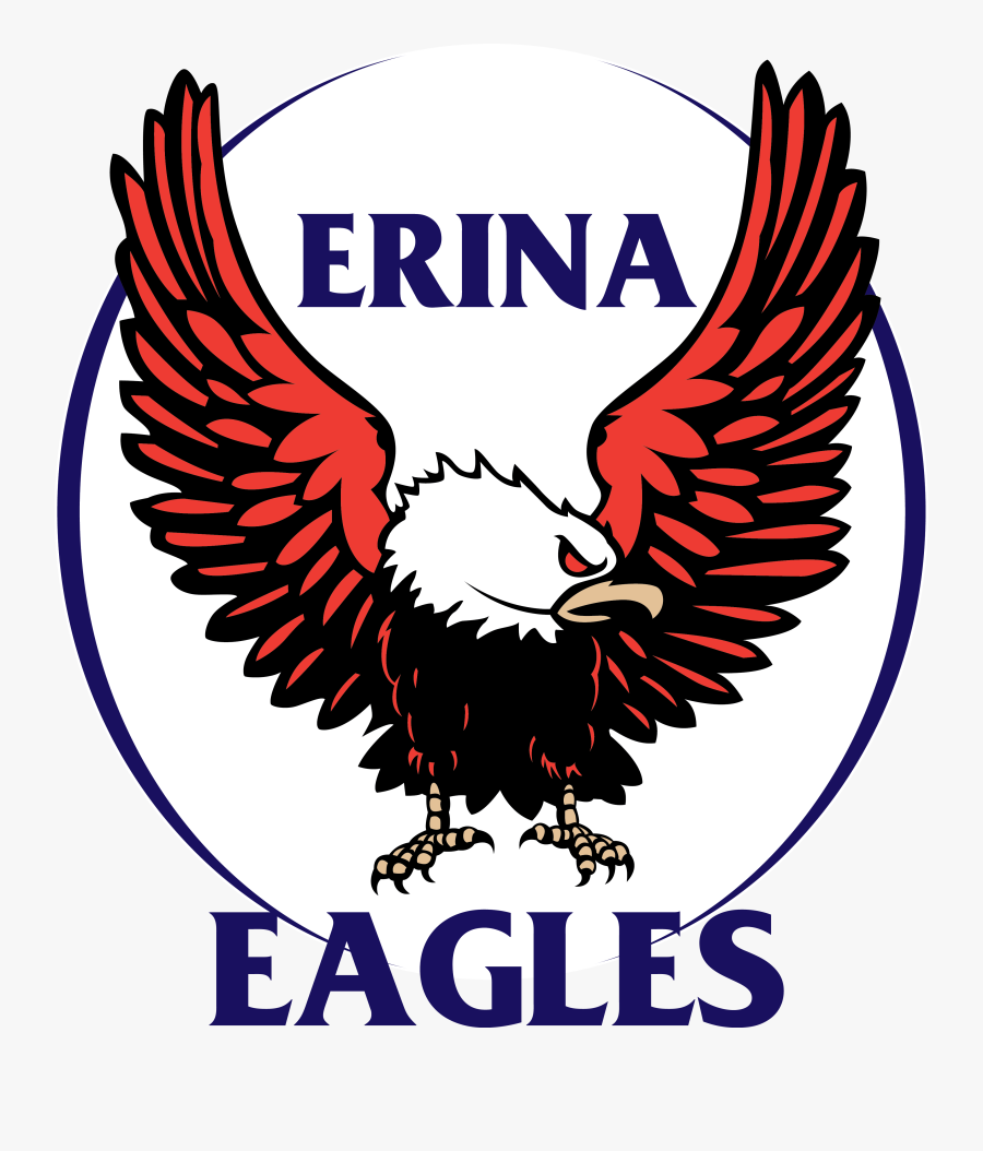 Red White And Blue Eagles Football Logo - Erina Eagles, Transparent Clipart