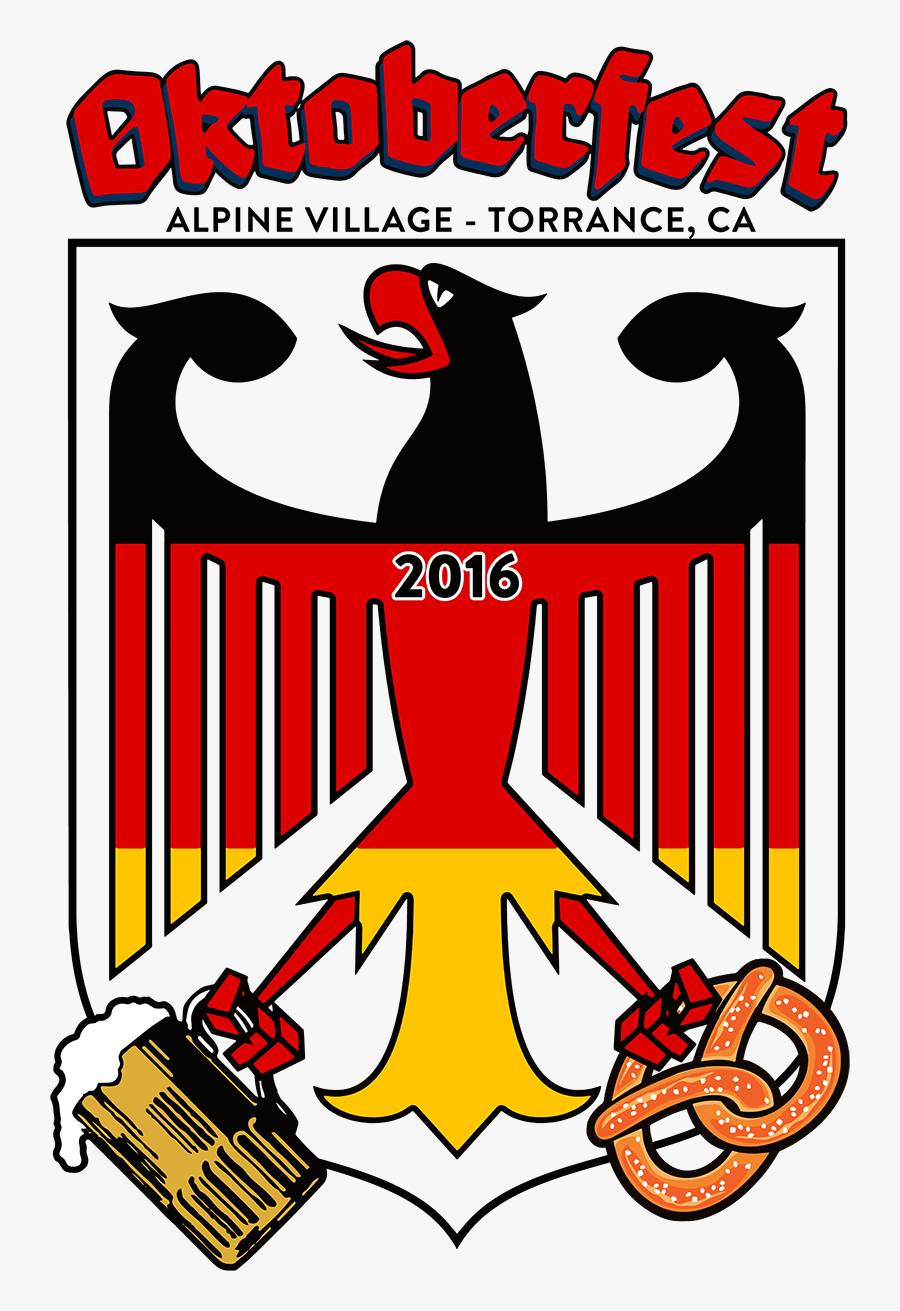 Oktoberfest Los Angeles - German Coat Of Arms, Transparent Clipart