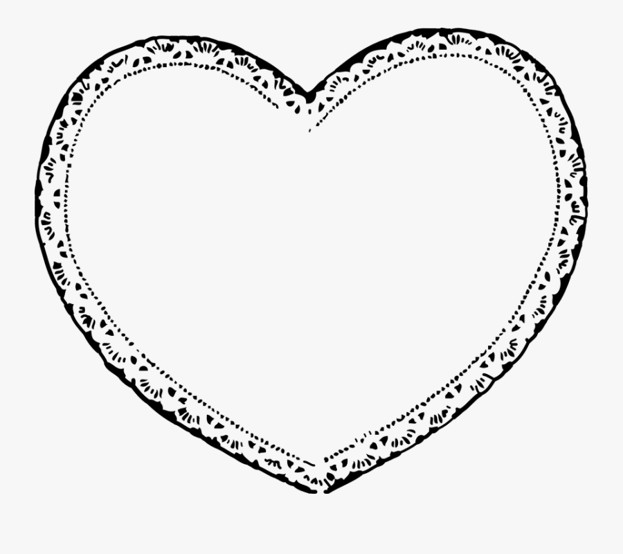 Decorative Heart Png - Heart Frame Clip Art, Transparent Clipart