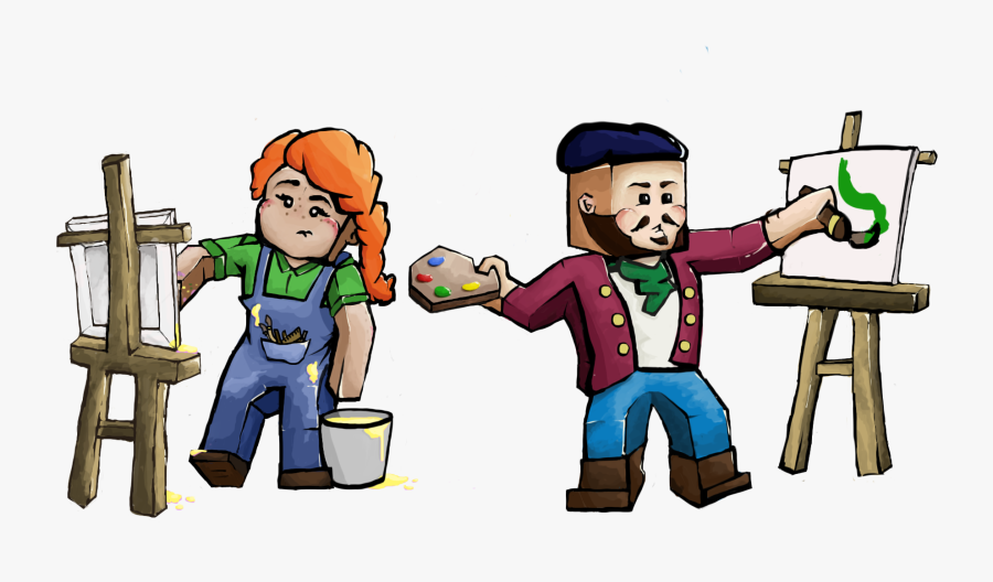 Easel Clipart Canvas - Artmap Minecraft, Transparent Clipart