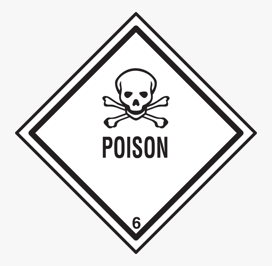 Toxic Sign Vector, Transparent Clipart