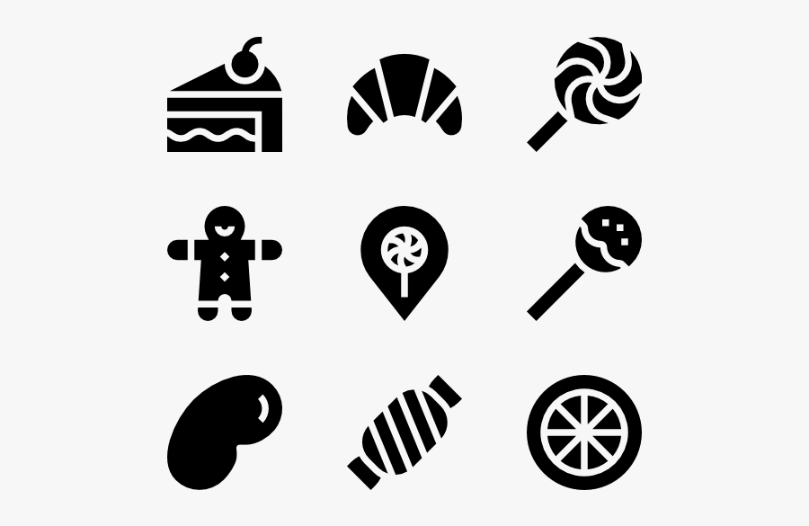 Sweet And Candy Shop - Candy Shop Pictogram, Transparent Clipart