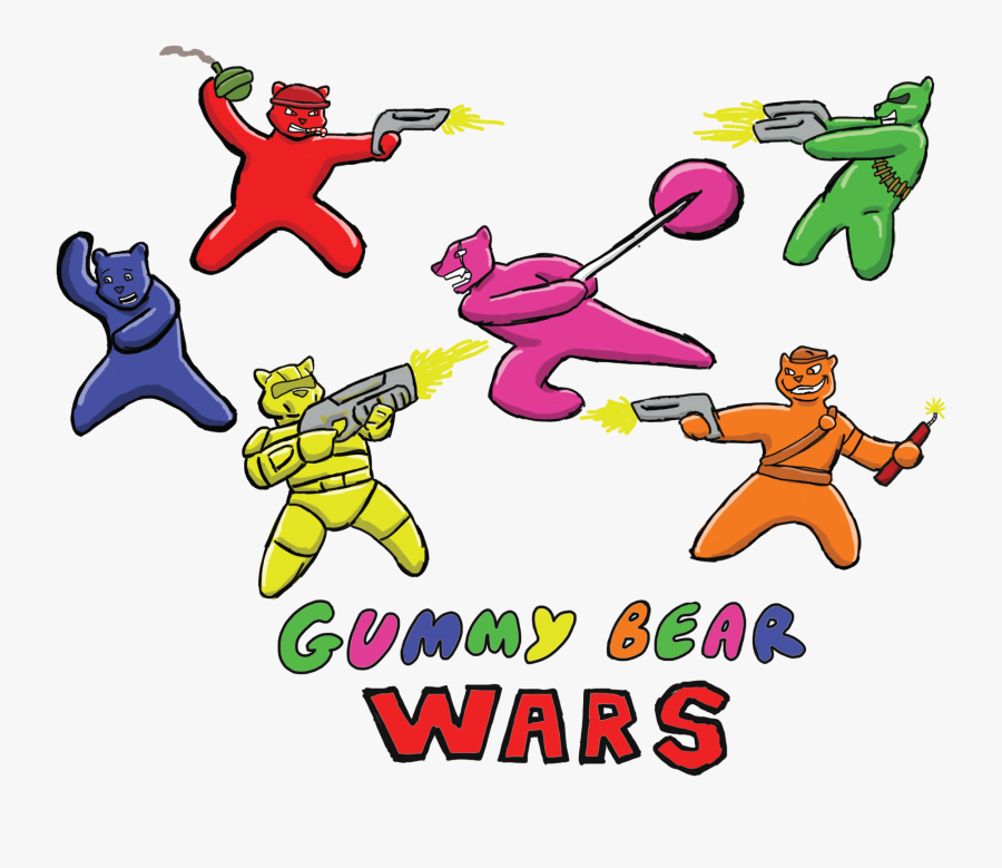 Gummy Bear Wars Tank Top - Cartoon, Transparent Clipart