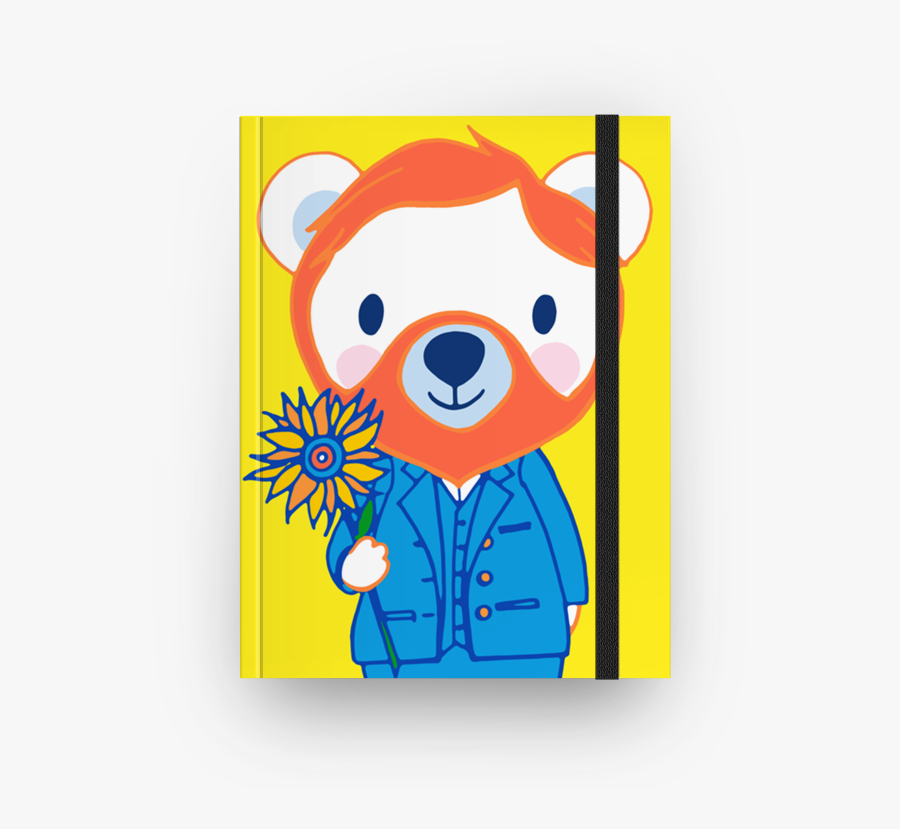 Caderno Vincent Bear Gogh De Nanda Corrêana - Teddy Bear, Transparent Clipart