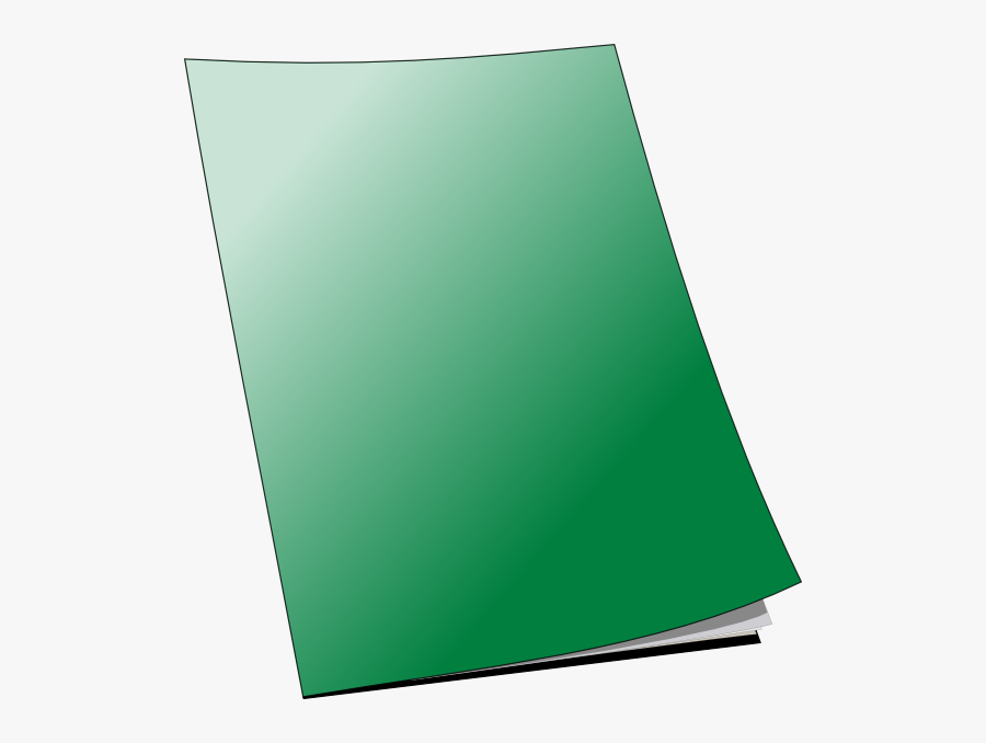 Png Stock Booklet Pamphlet Green Clip Art At Clker, Transparent Clipart
