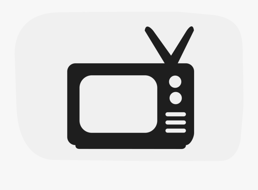 Social Tv - Tv Pictures Black And White, Transparent Clipart