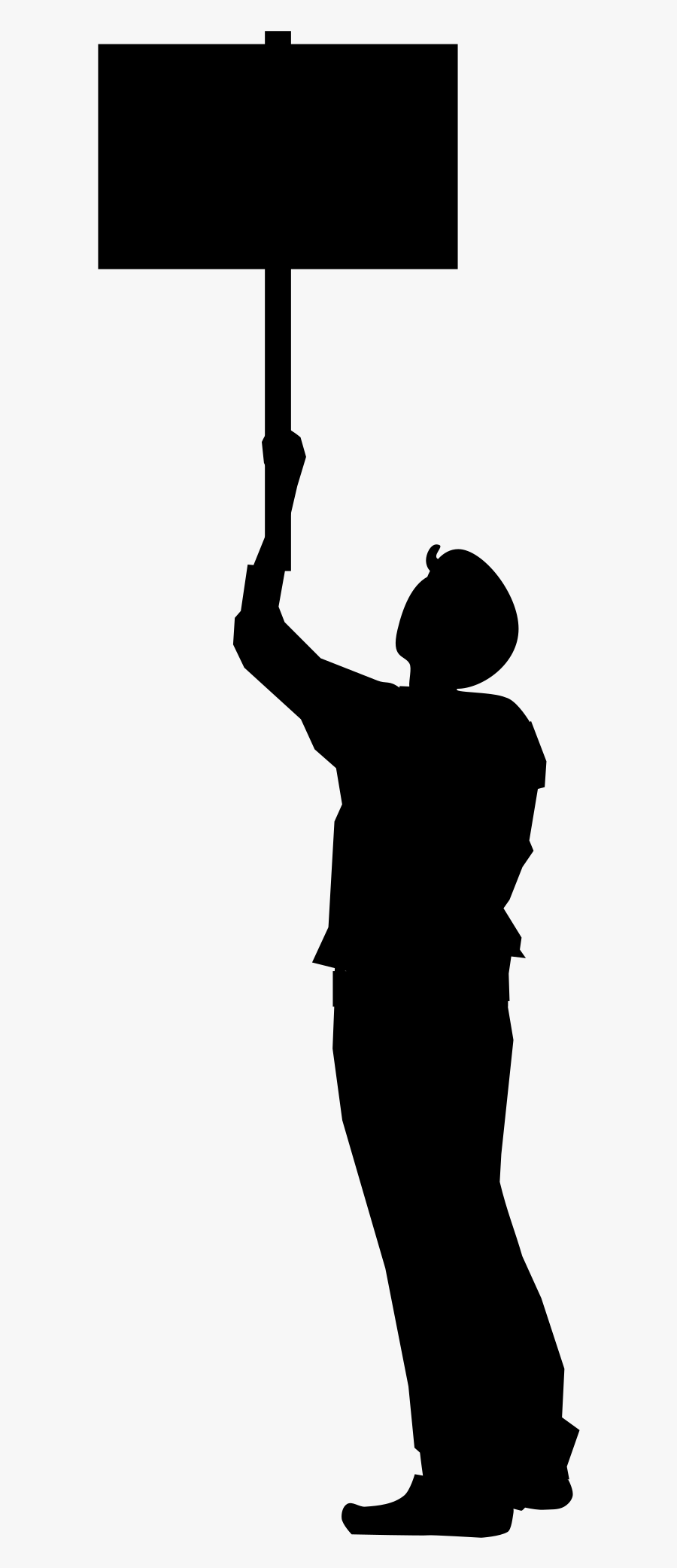 Protester Png Clipart , Png Download - Silhouette, Transparent Clipart