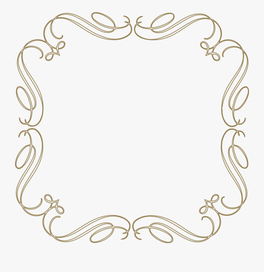 Brown Floral Border Png Free Download - Png Moldura, Transparent Clipart