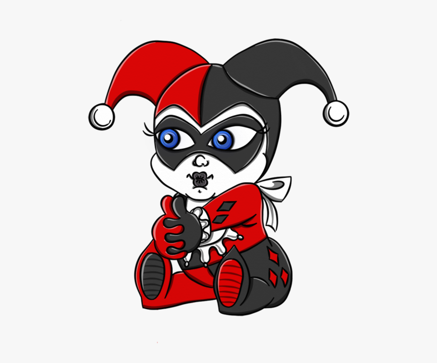 Hat Clipart Harley Quinn - Harley Quinn And Joker Baby Tattoos, Transparent Clipart