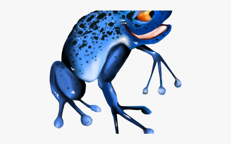 Poison Dart Frog Clipart Cute - Sapo Azul Png, Transparent Clipart