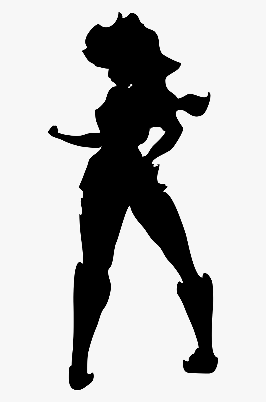 Poison Ivy Batman Silhouette Superman Clip Art - Girl Superhero Silhouette Png, Transparent Clipart