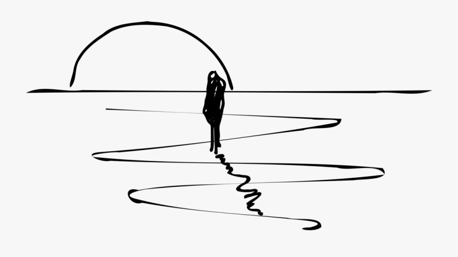 Line Art,angle,area - Sunset Clip Art, Transparent Clipart