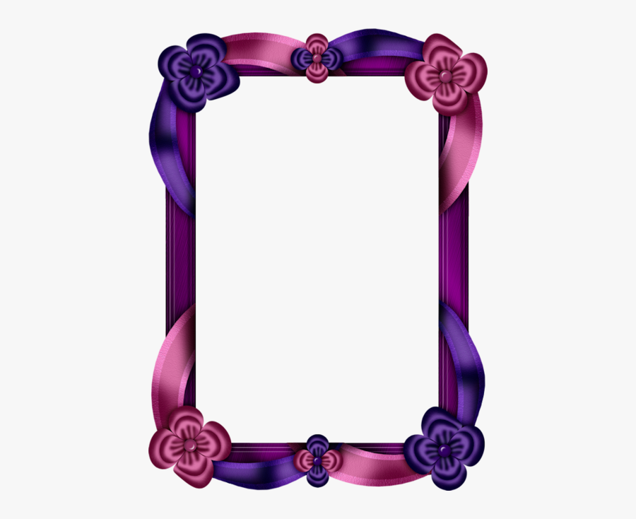 Blue And Purple Frames, Transparent Clipart