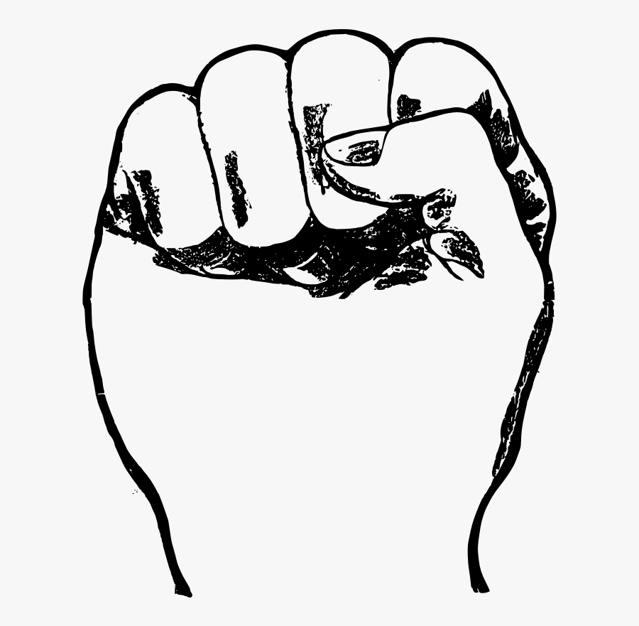 Fist On Air, Transparent Clipart