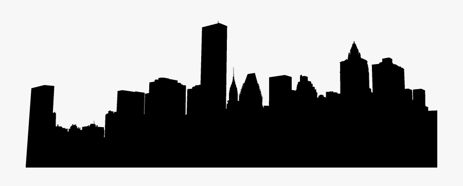 Chicago Skyline Red Reflection Clipart Png - City Skyline Silhouette Png, Transparent Clipart