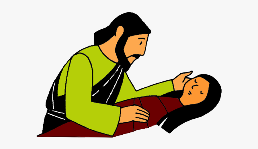 Scripture Clipart Girl - Raises Jairus Jairus Daughter Jesus Heals Craft, Transparent Clipart