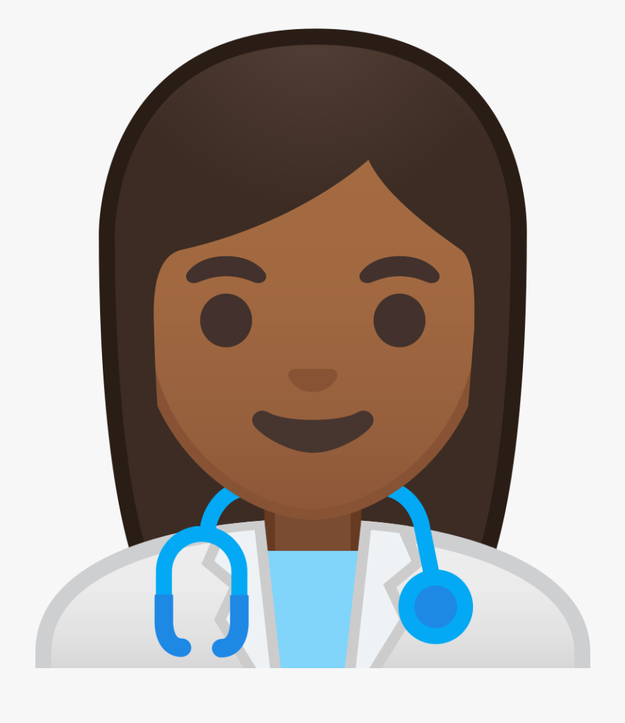 Woman Health Medium Dark - Icon Png Healthcare Worker, Transparent Clipart