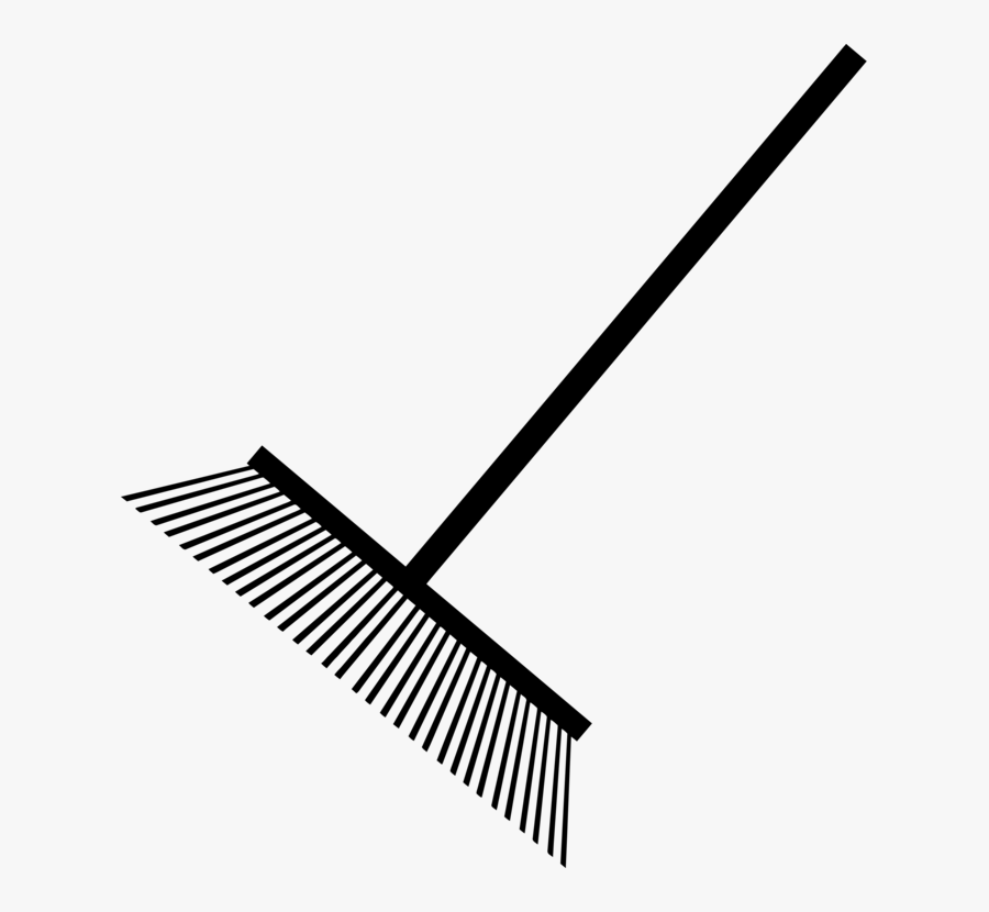 Line Art,angle,pitchfork - Rake Silhouette Png, Transparent Clipart
