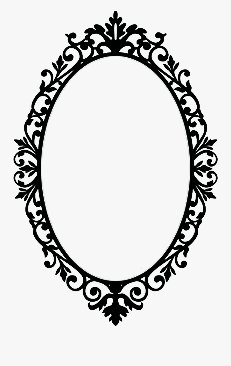 Collection Of Free Mirror Drawing Download On Ui Ex - Ornate Oval Frame Png, Transparent Clipart