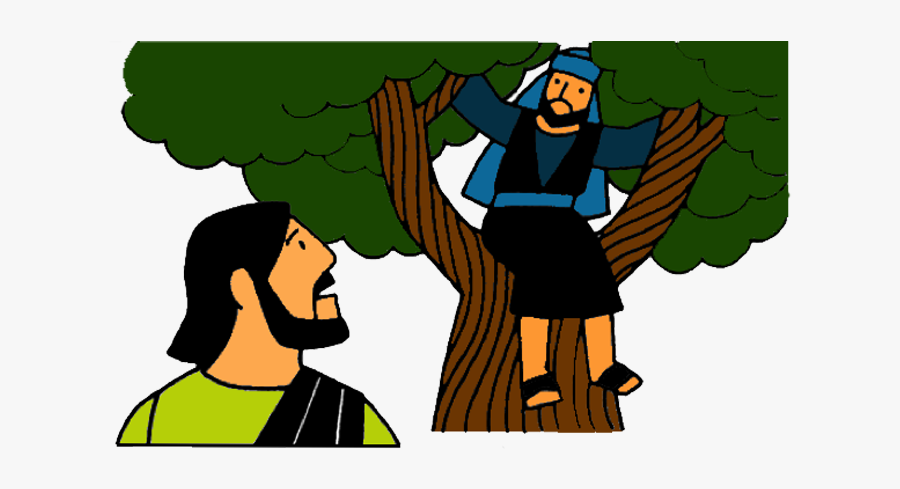 Jesus And Zacchaeus Clipart - Jesus And Zacchaeus Cartoon, Transparent Clipart