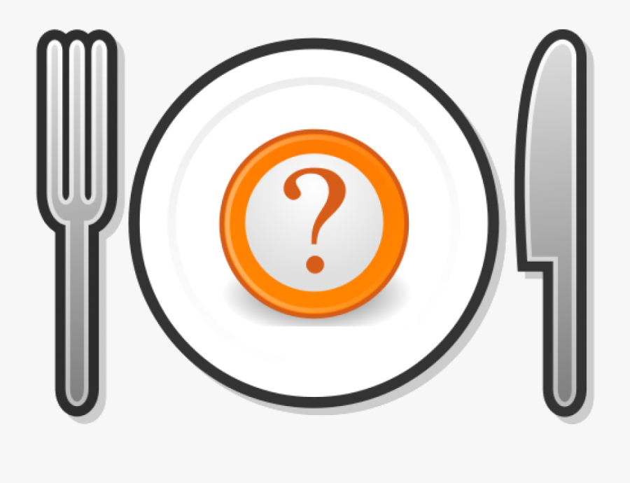Question Mark And Food, Transparent Clipart