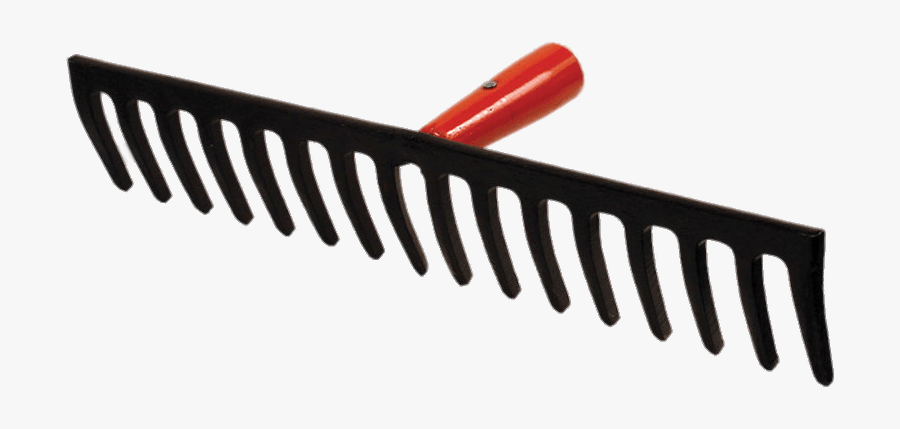 Iron Rake With Curved Tines - Agriculture Tools And Equipment, Transparent Clipart