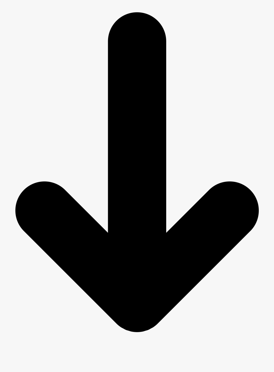 F Clip Art - Flecha Mirando Hacia Abajo, Transparent Clipart