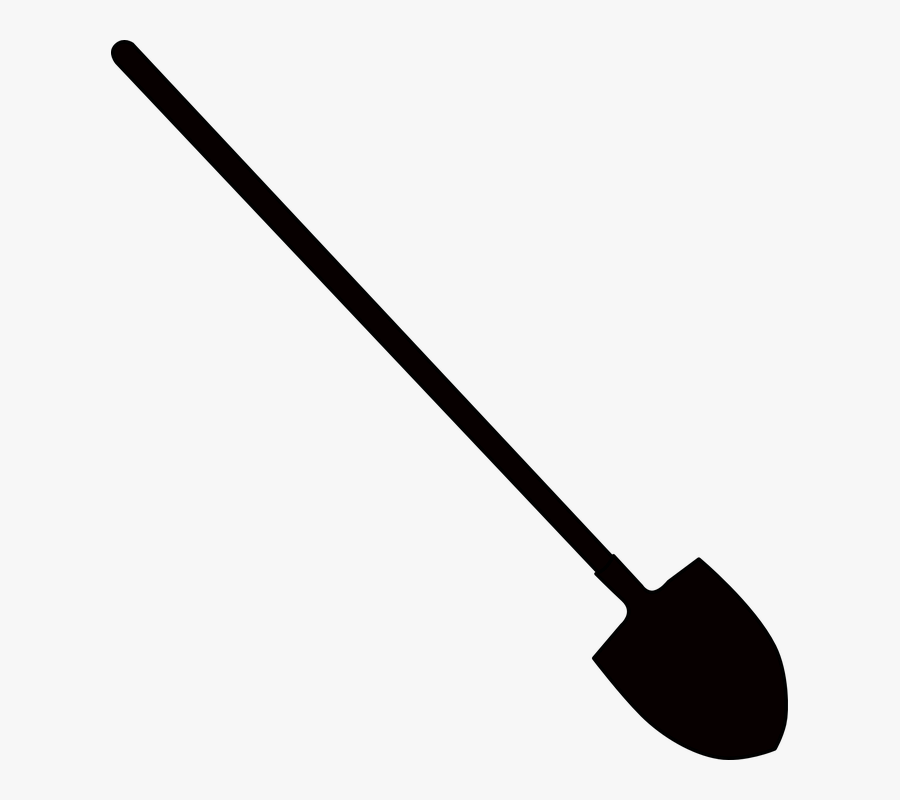 Shovel Clip Art At Vector Clip Art - Silhouette Of A Shovel, Transparent Clipart