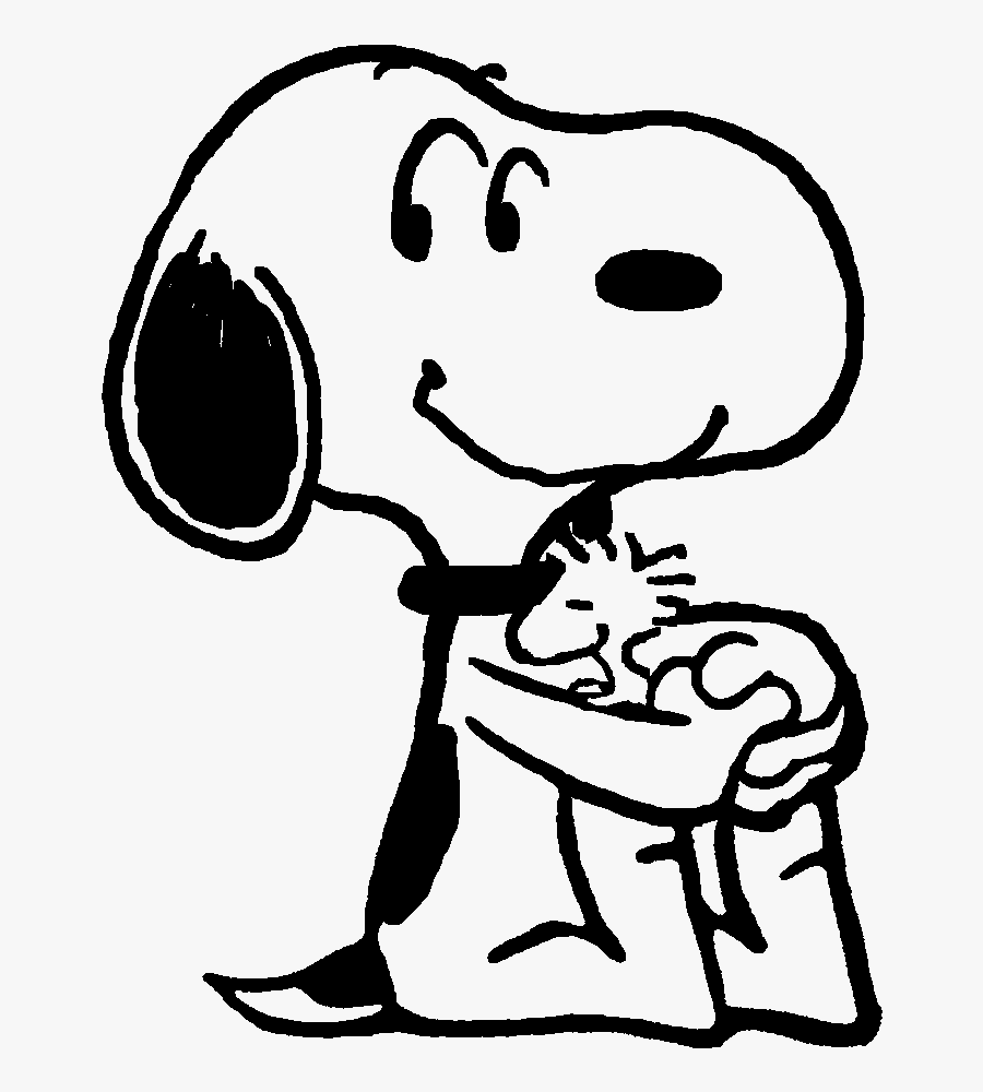 Doce E Aconchegante Amizade - Snoopy Sitting, Transparent Clipart