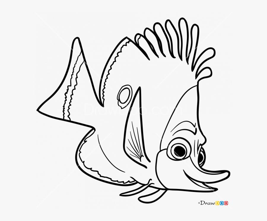 Drawing Nemo Draw Something Transparent Png Clipart - Line Art, Transparent Clipart