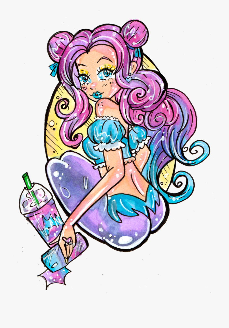 Collection Of Free Starbucks Drawing Unicorn Download - Draw Starbucks Unicorn Frappuccinos, Transparent Clipart