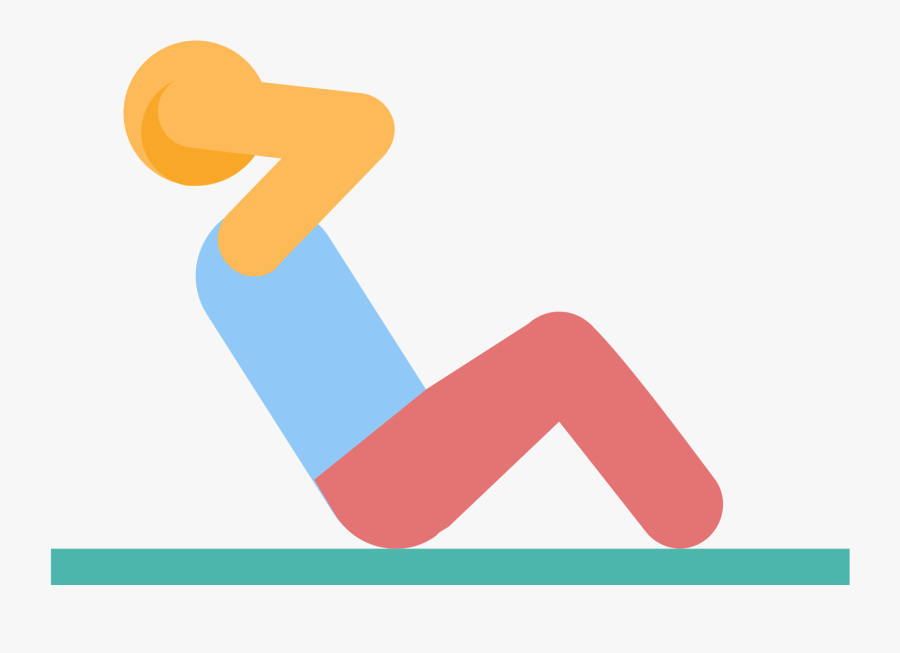 Sit Ups Icon, Transparent Clipart