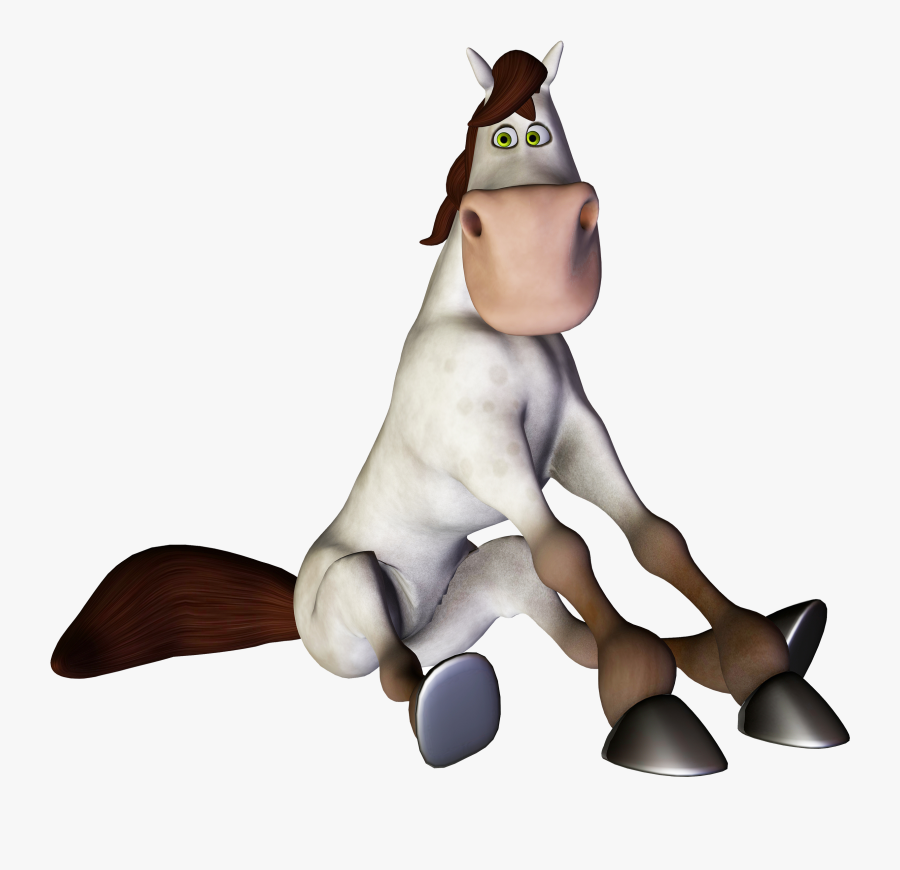 Transparent Mare And Foal Clipart - Cartoon, Transparent Clipart