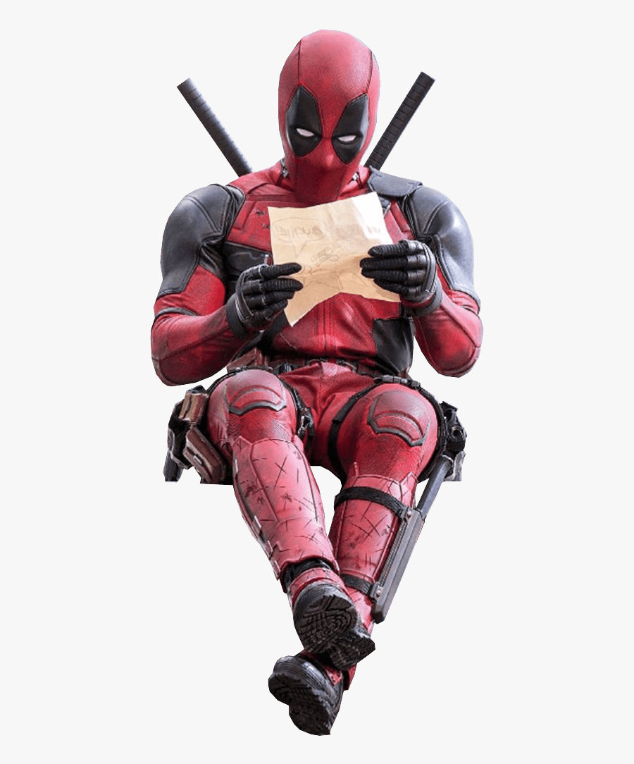 Deadpool Reading - Deadpool Png, Transparent Clipart