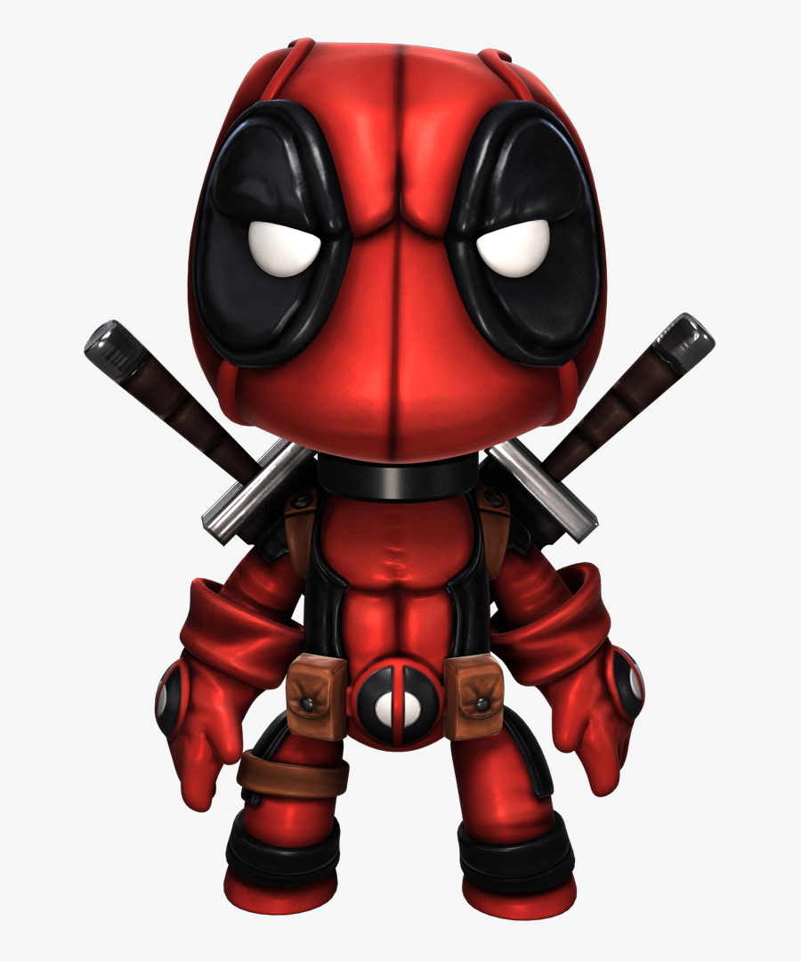 Png Library Stock Action Drawing Spiderman - Little Big Planet Deadpool, Transparent Clipart