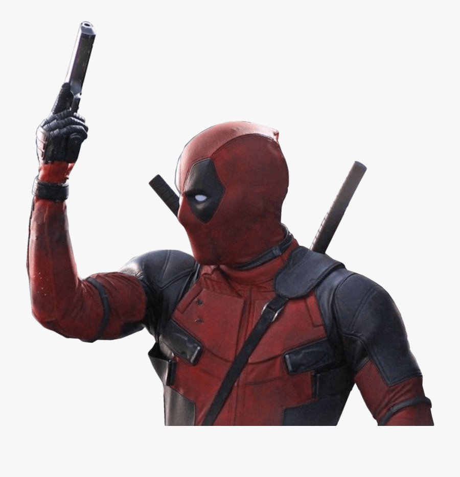 Deadpool Holding Gun - Deadpool Transparent, Transparent Clipart