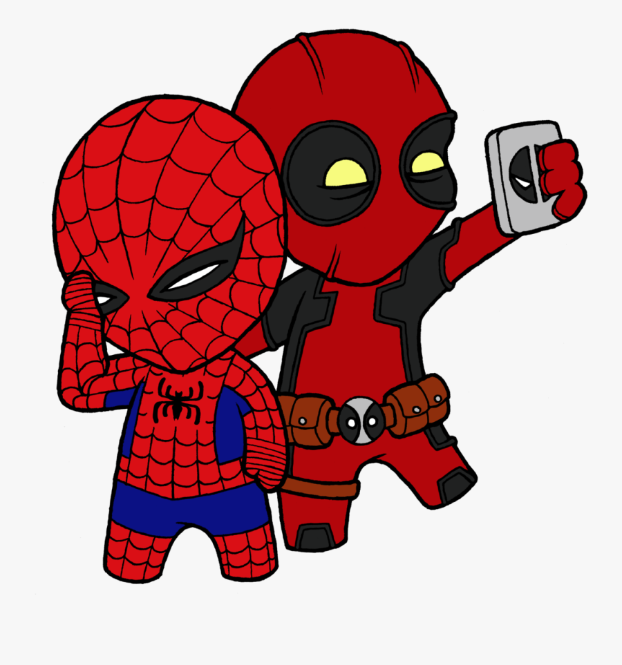 Huge Freebie Download - Deadpool And Spiderman Animation, Transparent Clipart