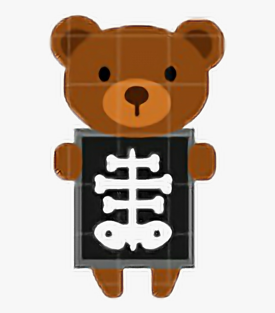 #xray #teddybear #bear #freetoedit - Cartoon Dog X Ray , Free