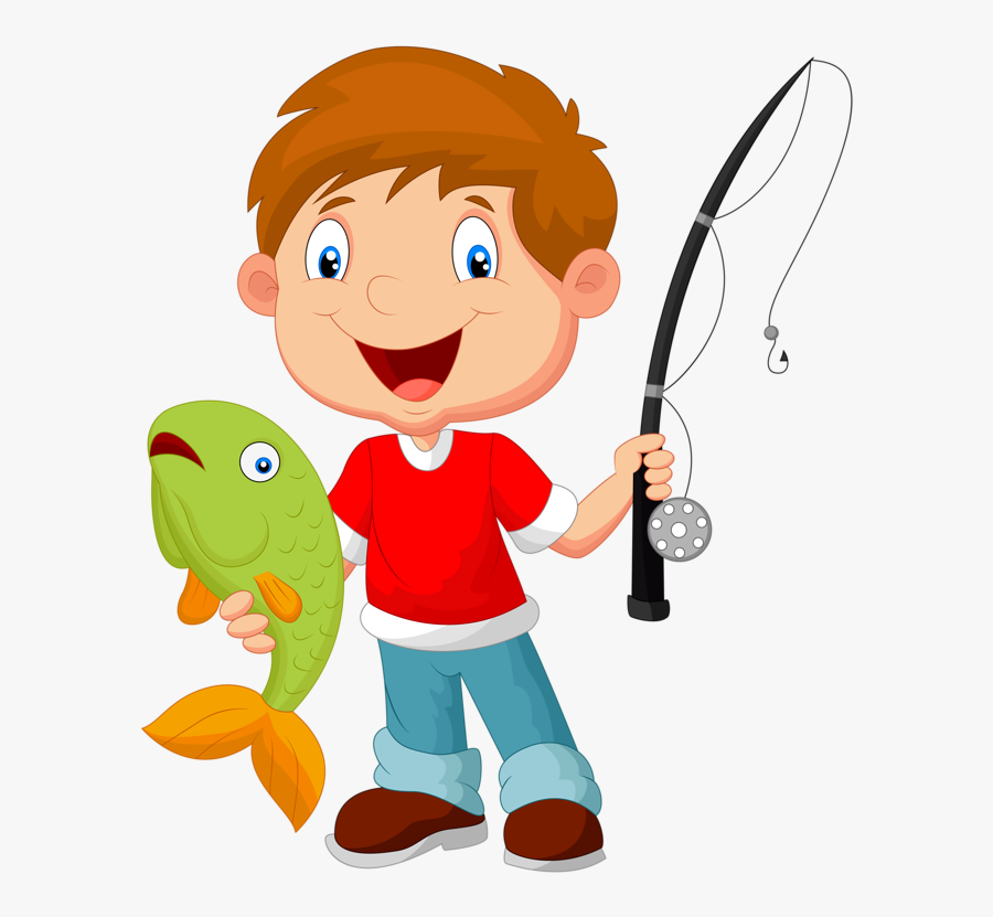 Clip Art Pictures - Kids Fishing Clip Art, Transparent Clipart