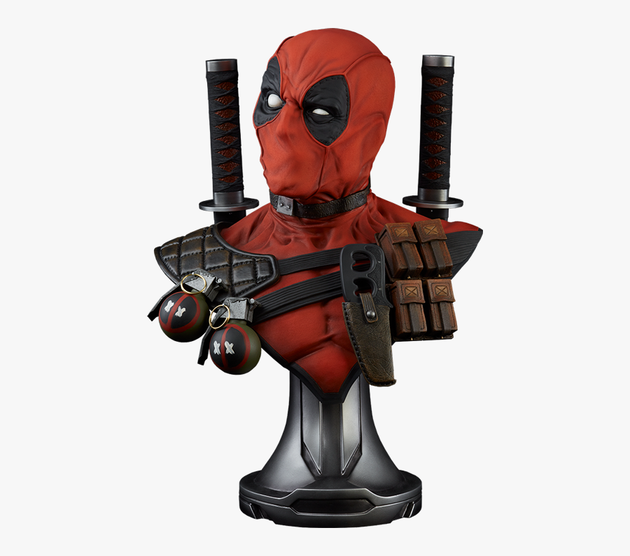 Download Transparent Deadpool Mask Png Sideshow Deadpool Bust Png Free Transparent Clipart Clipartkey PSD Mockup Templates