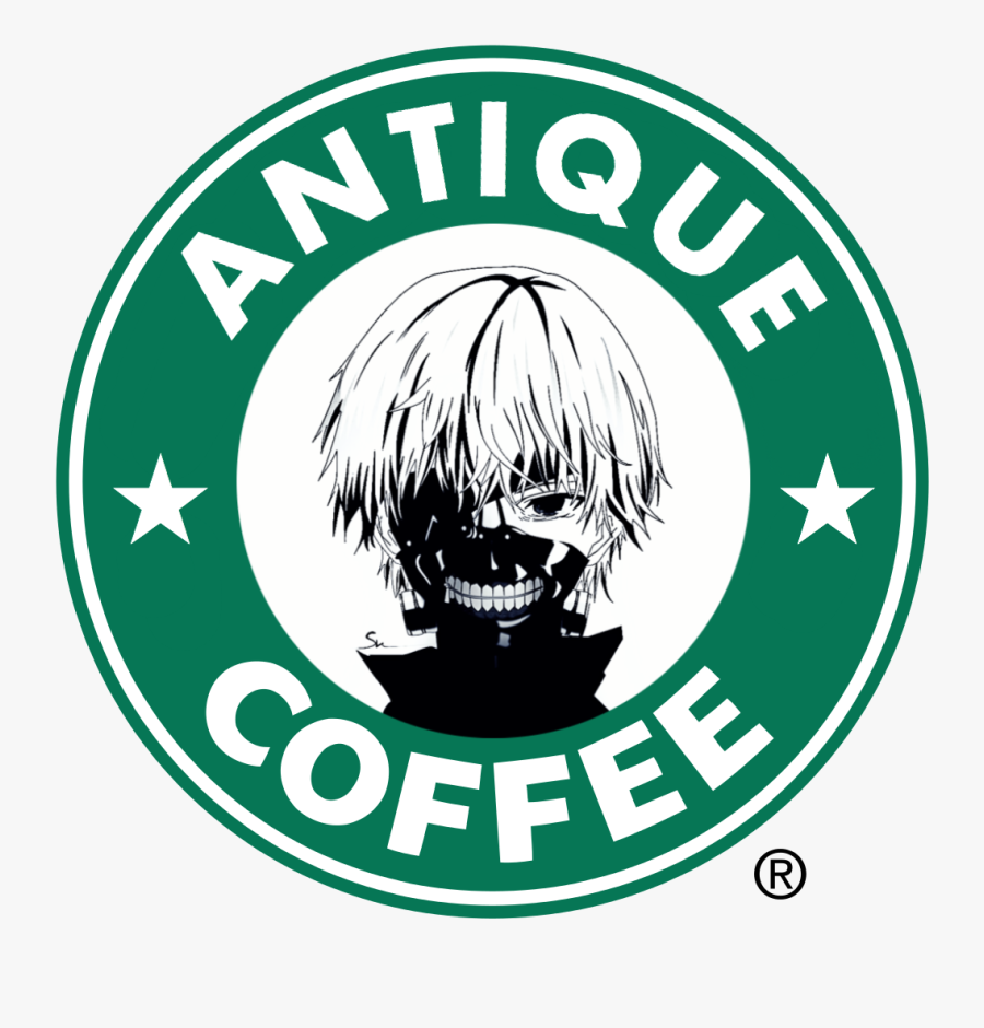 #tokyoghoul #kanekiken #starbucks #logo - Parody Starbucks, Transparent Clipart
