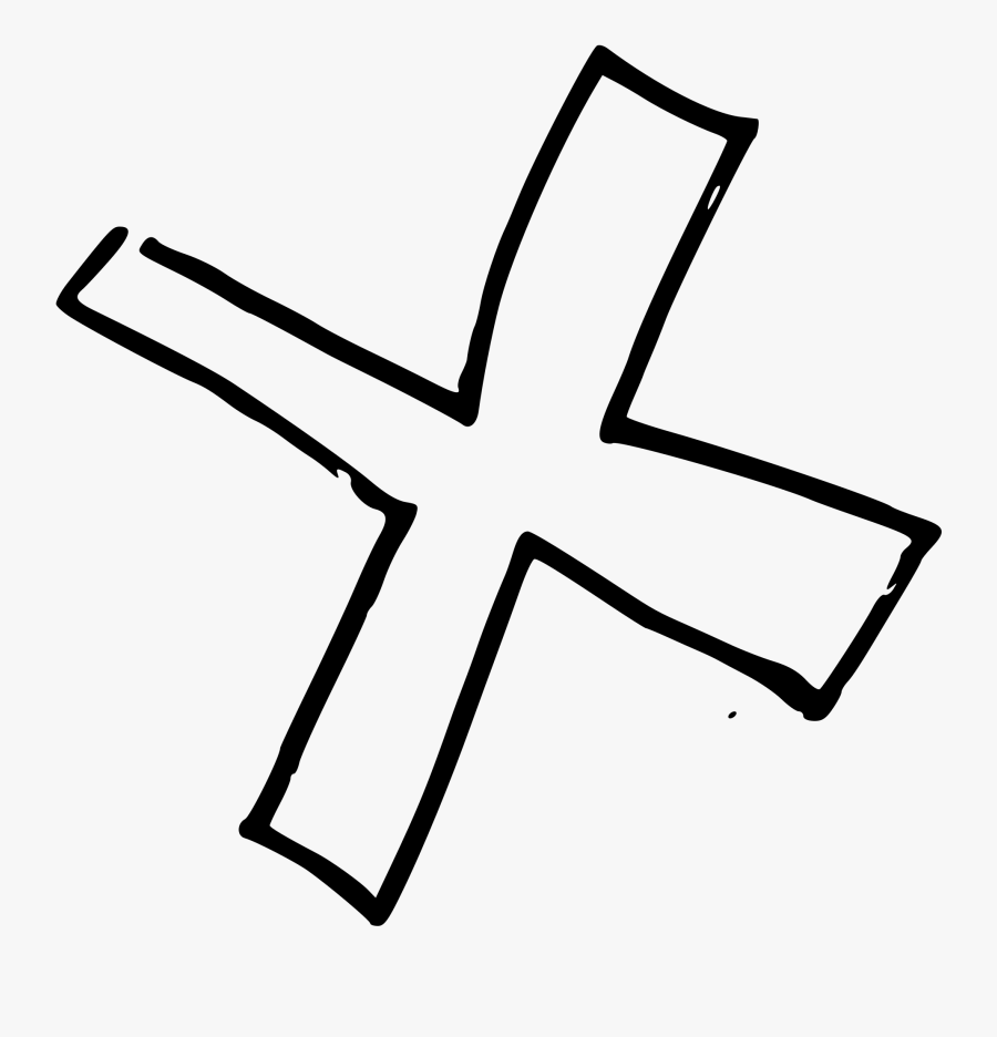 X Clipart Black And White - Multiplication Clipart Black And White, Transparent Clipart