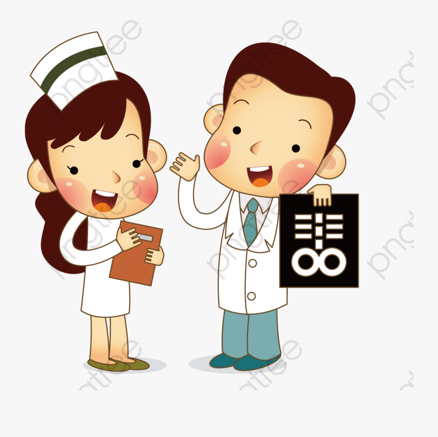 X Ray Clipart Doctor - Doctor And Nurses Cartoons, Transparent Clipart