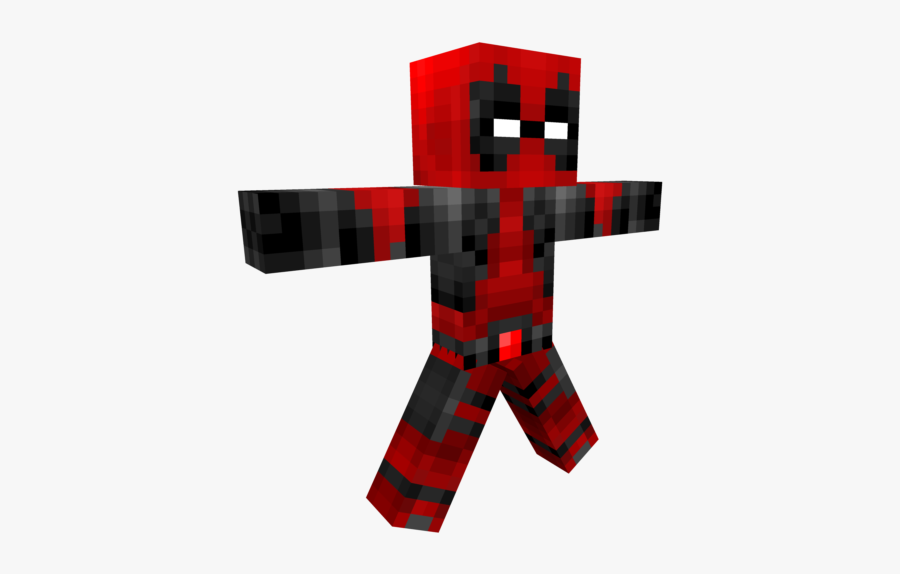 Clip Art Minecraft Deadpool - Deadpool En Pixel Gun, Transparent Clipart